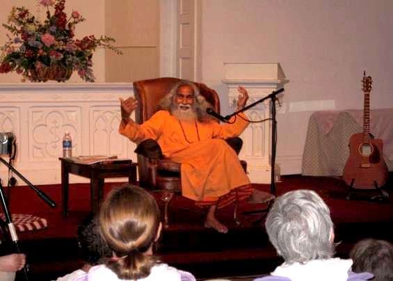 Swami Shantanand leads a workshop at the Old Church on the Green in Hudson. Click here to see Shantji on YouTube.