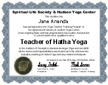 yoga teacher certification