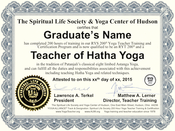 yoga teacher certification